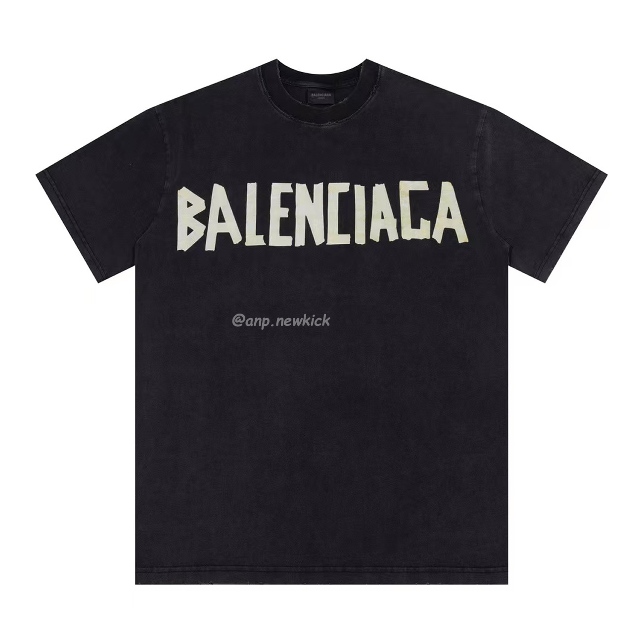 Balenciaga Tape Type T Shirt Black (1) - www.newkick.vip
